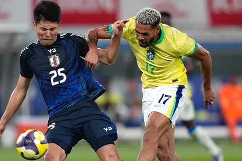 بعد تأخره بهدفين.. منتخب اليابان يهزم البرازيل بثلاثية وديا